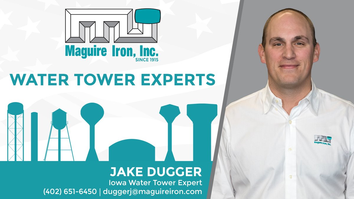 If you are attending the <a href="/IRWA4221/">Iowa Rural Water Association</a> Annual Conference this week in Des Moines, stop by Booth #14 and see our Iowa Water Tower Expert Jake Dugger. He would love to help you with all of your storage tank needs. <a href="/NRWA/">National Rural Water Association</a> #ruralwater
