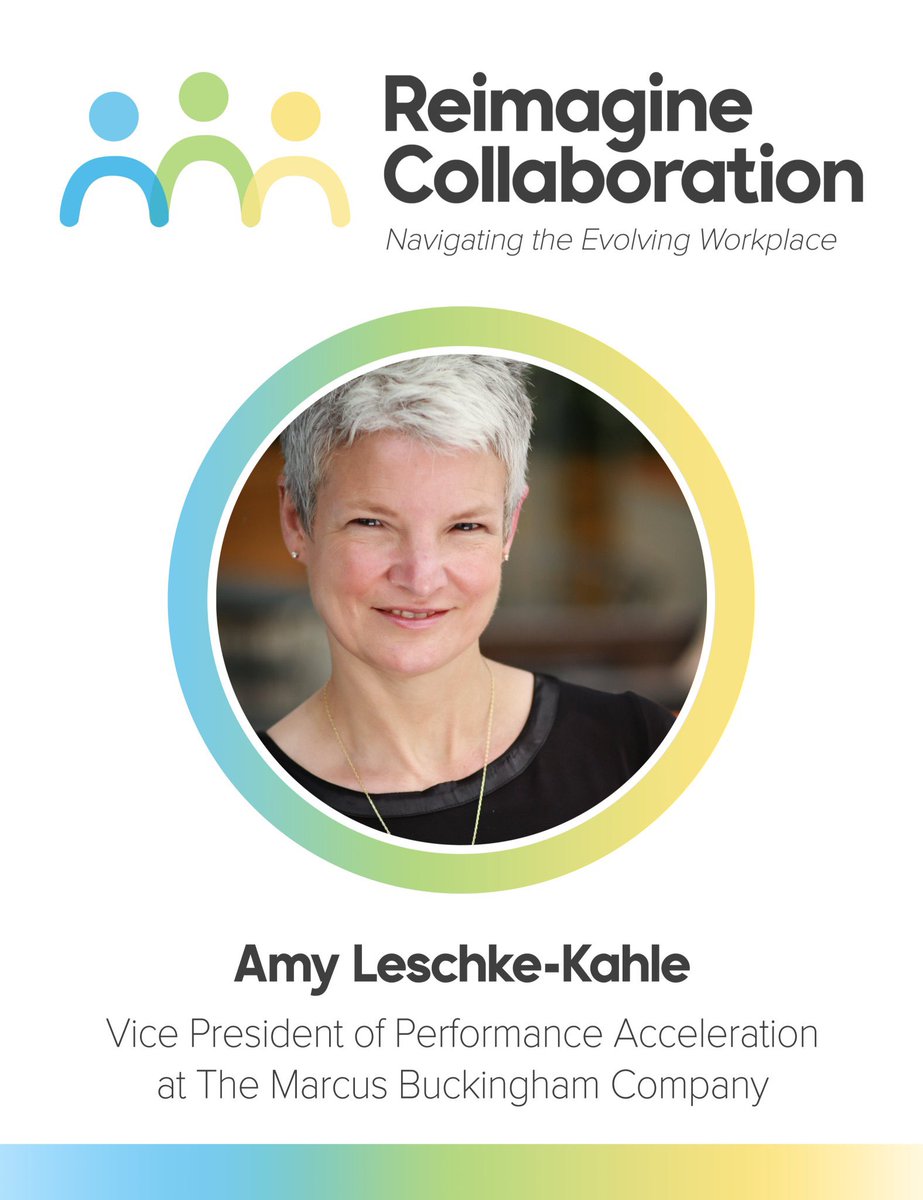We’re excited to announce that Amy Leschke-Kahle as a speaker at #ReimagineCollaboration on March 11th! She’s the VP of Performance Acceleration at The Marcus Buckingham Company where she helps organizations with employee engagement and performance <a href="/MUEngLdrInst/">Lilly Leadership Institute</a> <a href="/miamiuniversity/">Miami University</a>
