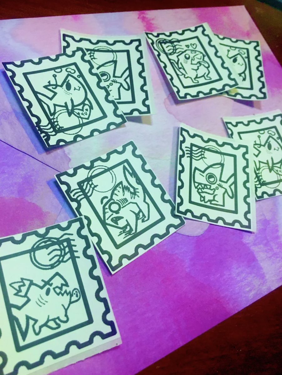 Sharkteath's tweet photo. This weeks SHARK GIVEAWAY is my shark stamp sticker set!  24 cute mini shark stamp stickers with really cute designs!  I love these little guys!  I’m randomly choosing 3 winners this week

To enter:
*Follow me
*RT this post
*Comment which of the shark stamp shark is your favorite https://t.co/5zsL9pJYCN