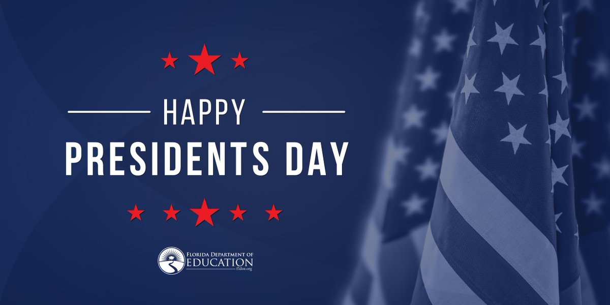 EducationFL's tweet photo. Today we remember the legacy of our United States presidents and honor the lasting impacts they have made on our great nation. @EducationFL continues to emphasize the importance of civic literacy and encourages #FLstudents to participate! >> https://t.co/r4Oasl80HQ https://t.co/e7UraaX00K