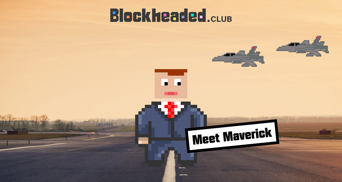 BlockheadedClub's tweet photo. Meet Maverick, he's #49 in our #NFT collection, he likes flying #Jets he's more than prepared to make the ultimate sacrifice, and he can't wait till May 27th 😉
Not sure if you have any NFT's @TomCruise but this one's got your name all over it, sort of 😁 https://t.co/lHsOrHpzkB