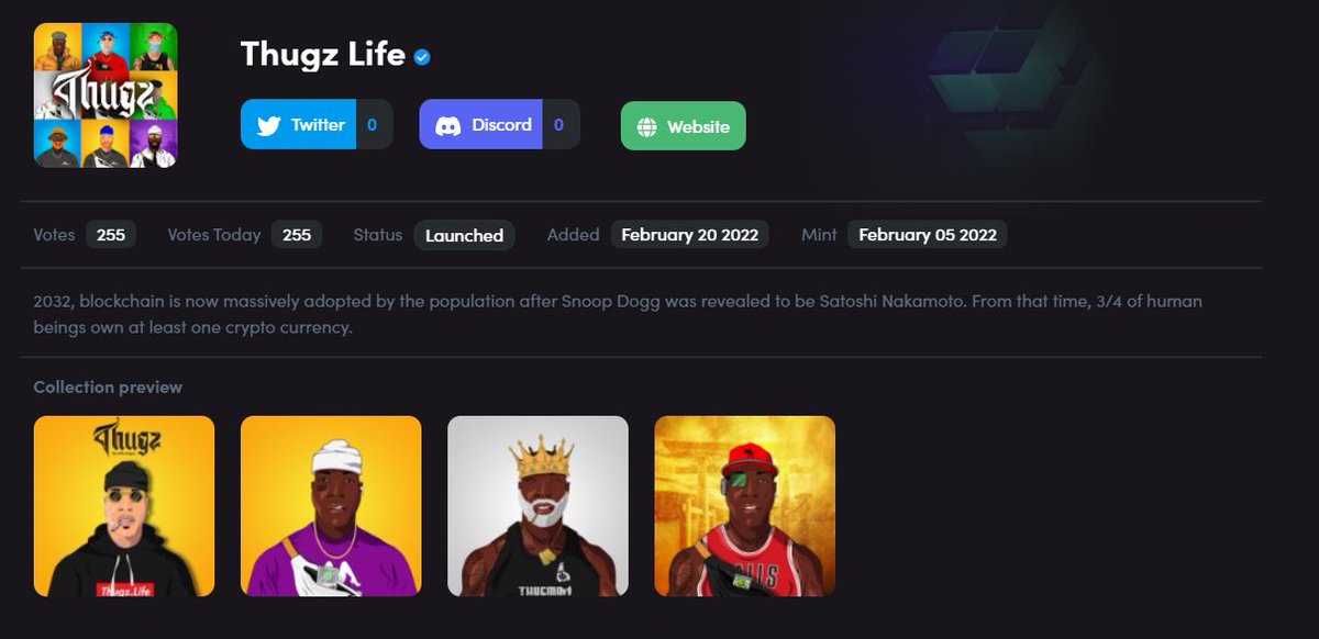 nftfeed_listed's tweet photo. We have just listed @Thugz_NFT  on NFTFeed! 🔥

https://t.co/uAW9Mag2Uk
#Ethereum #ethereumNFT #nft #EthereumClassic https://t.co/DXNtYoMGUy
