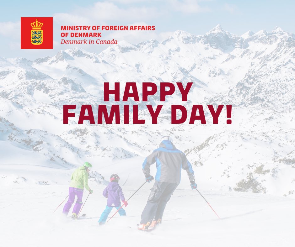 DKambCanada's tweet photo. The Denmark in Canada team wishes everyone a Happy Family Day!

#DenmarkinCanada #FamilyDay #Canada https://t.co/UksXOddcOB