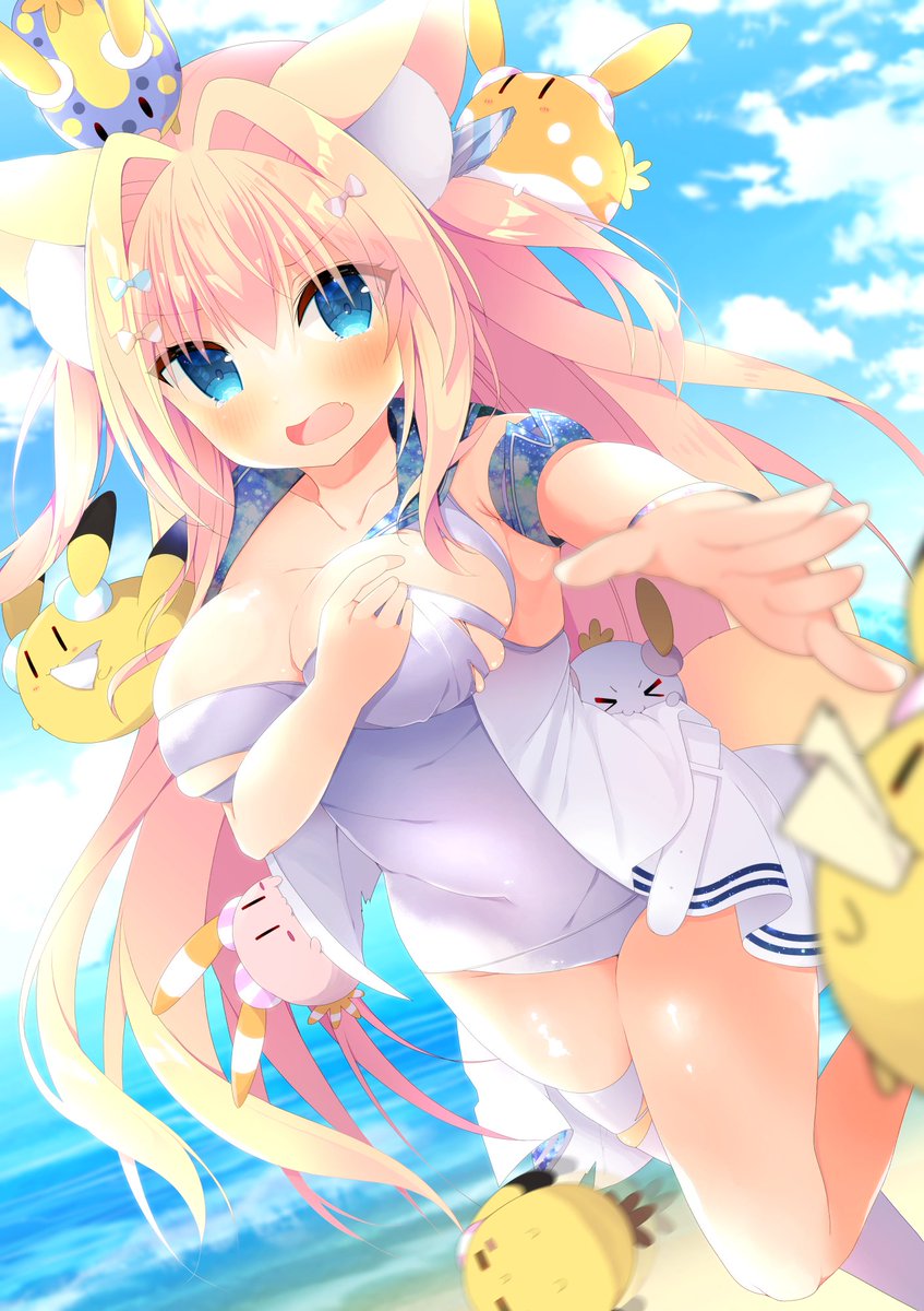 いつでもスクール水着だけどね!🏝🦊
#くそ寒いので水着絵を貼る 