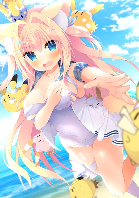 いつでもスクール水着だけどね!🏝🦊
#くそ寒いので水着絵を貼る 