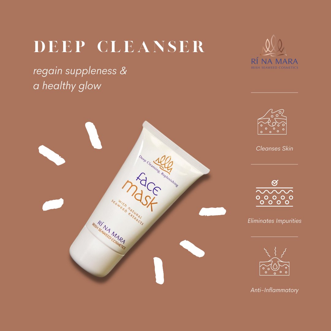 rinamara_ire's tweet photo. With active ingredients such as wild organic seaweed, algae, & other botanical extracts (Not to mention some deep cleansing clay) Our Face Mask helps your skin regain its suppleness and natural glow.
Suitable for all skin types.
#rinamara #ireland https://t.co/pil4ycImwD
