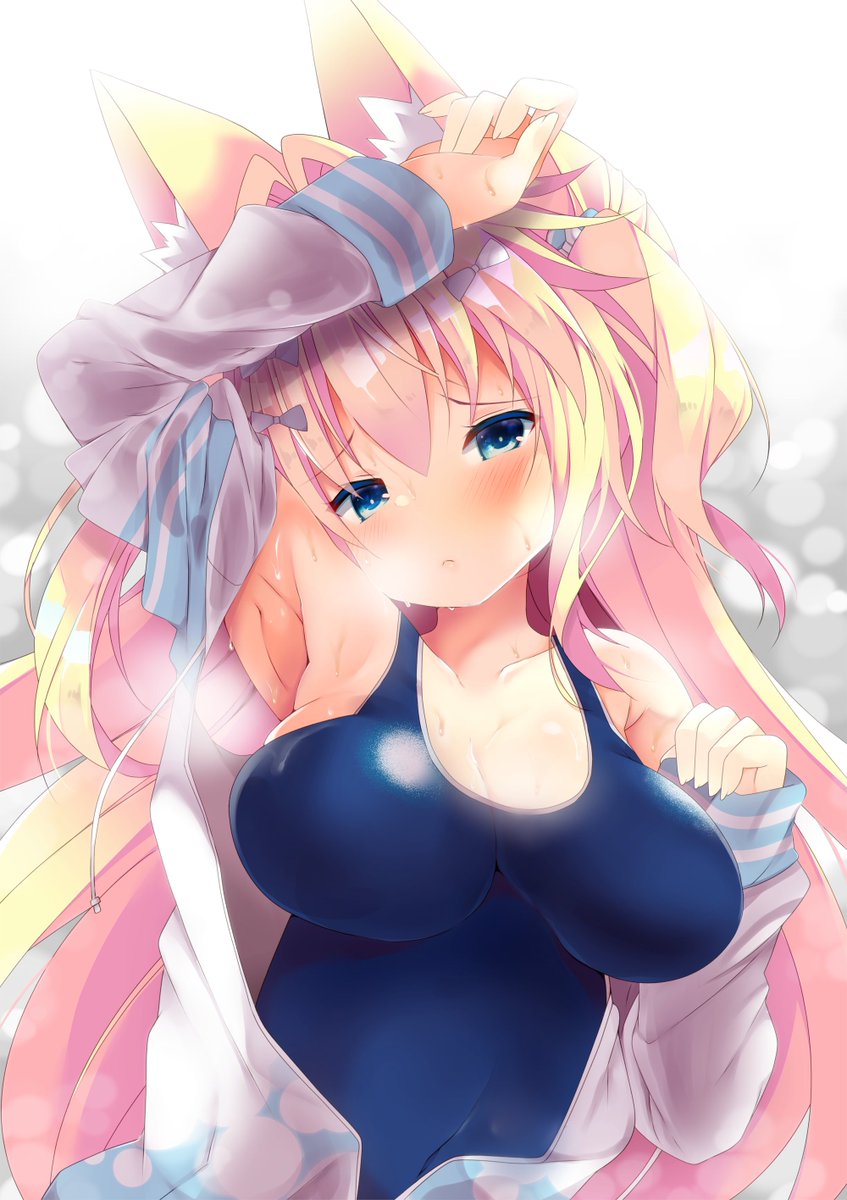 いつでもスクール水着だけどね!🏝🦊
#くそ寒いので水着絵を貼る 