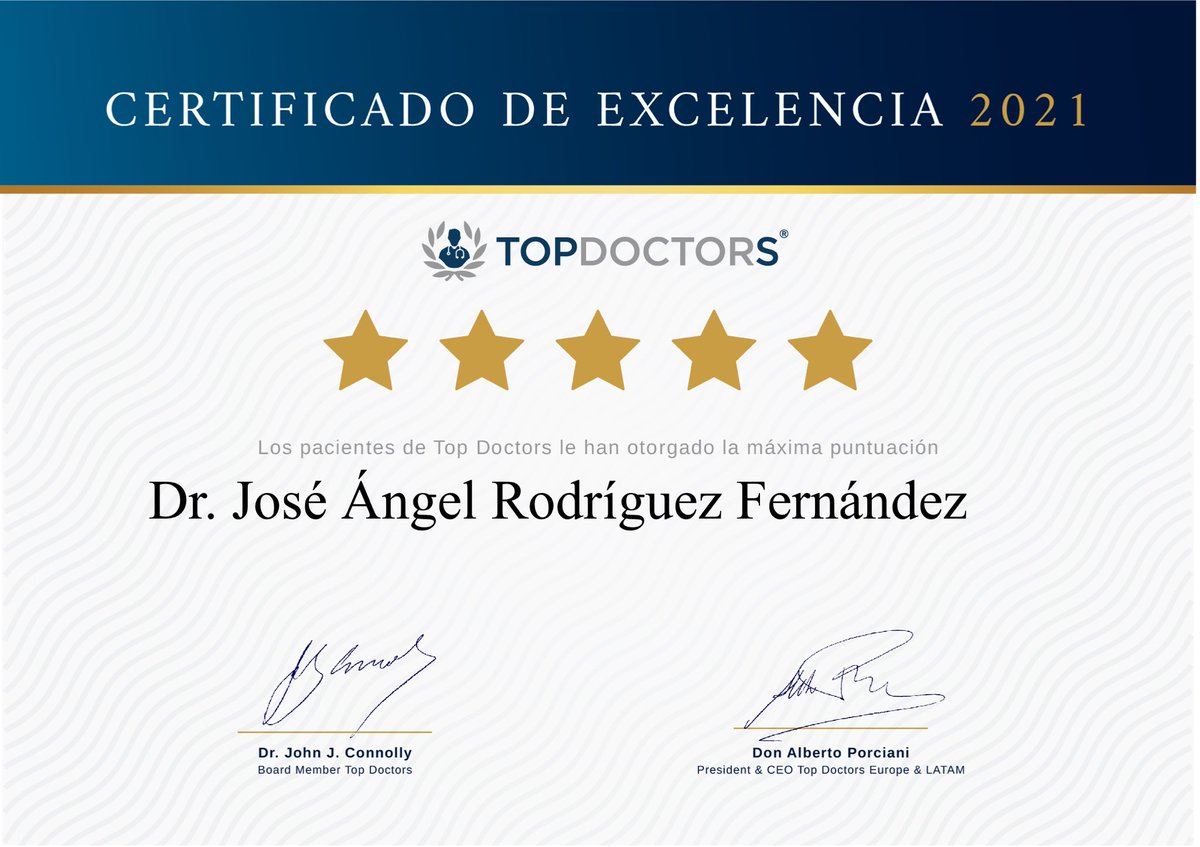 jangelRodFer's tweet image. Un año más. Muy orgulloso. Quiero agradecer a mis pacientes este reconocimiento. Gracias, de todo “corazón” ♥️ @TopDoctors_es