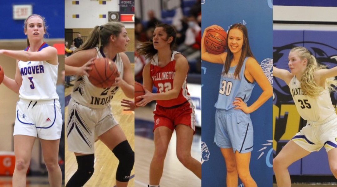These are our girls players of the week; each player will get their own post highlighting their week.
Brooke Walker, Sophomore, Andover
Rachel Fischer, Senior, Medicine Lodge 
Airalyn Frame, Senior, Wellington
Brooke Berline, Senior, Clearwater 
Ava Jones, Junior, Nickerson