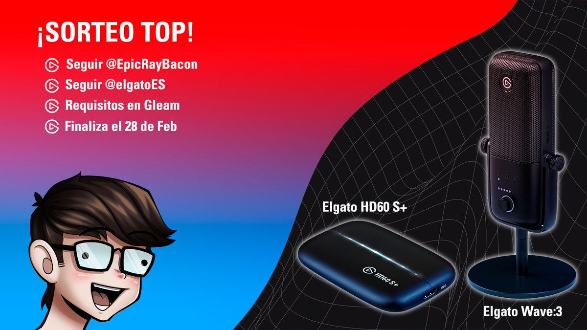 EpicRayBacon's tweet photo. ¿Quieres capturar tus mejores momentos jugando a tu juego favorito? 😎
Ahora tienes la oportunidad de lograrlo gracias a @elgatoES con este sorteo de:

✅Capturadora Elgato HD60 S+
✅Micrófono Elgato Wave:3

Para participar 👉https://t.co/a6D0DYdjWN

#ElgatoPartner https://t.co/LjLl24omQa