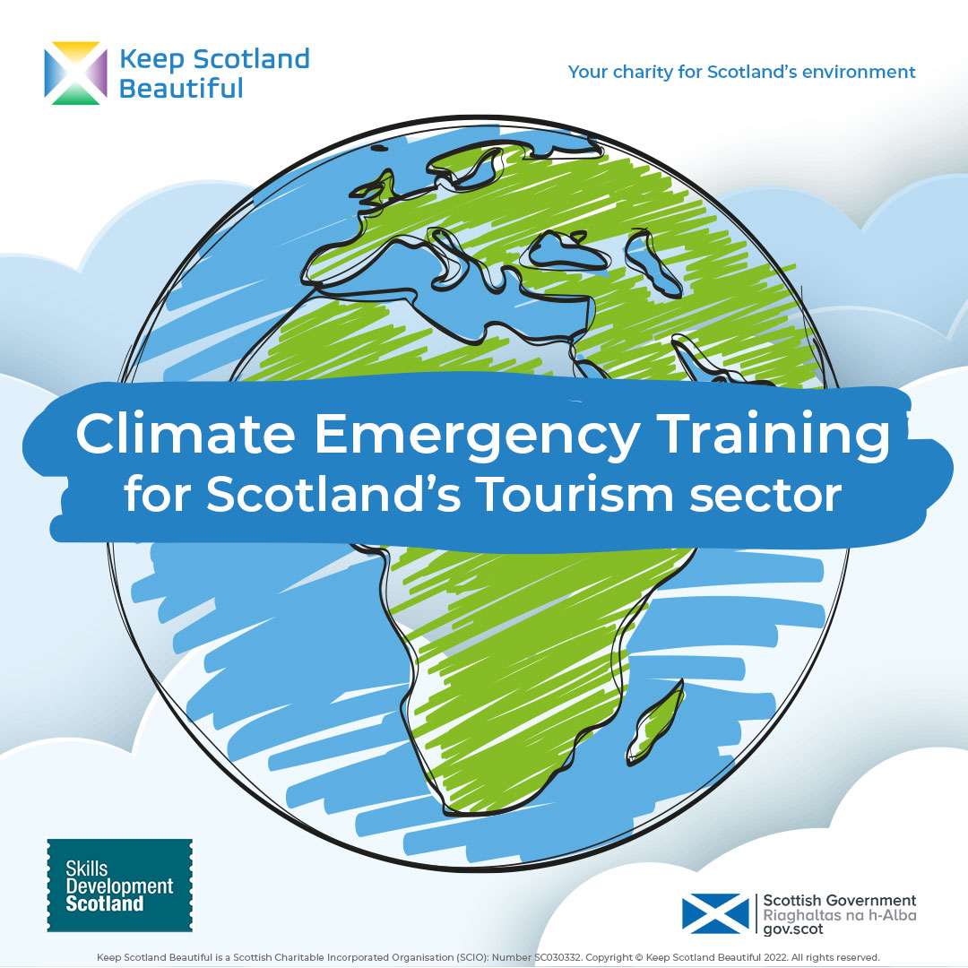 SoSEnterprise's tweet photo. Free #ClimateEmergencyTraining for Scotland’s Tourism sector staff to get #CarbonLiterate & secure #GreenRecovery
Training by @KSBScotland @skillsdevscot as part of @scotgov #TourismRecoveryFund#GreenSkills @GreenTourismUK @Carbon_Literacy
Find out more https://t.co/cAecT0I1XO https://t.co/XlzcapCeNi