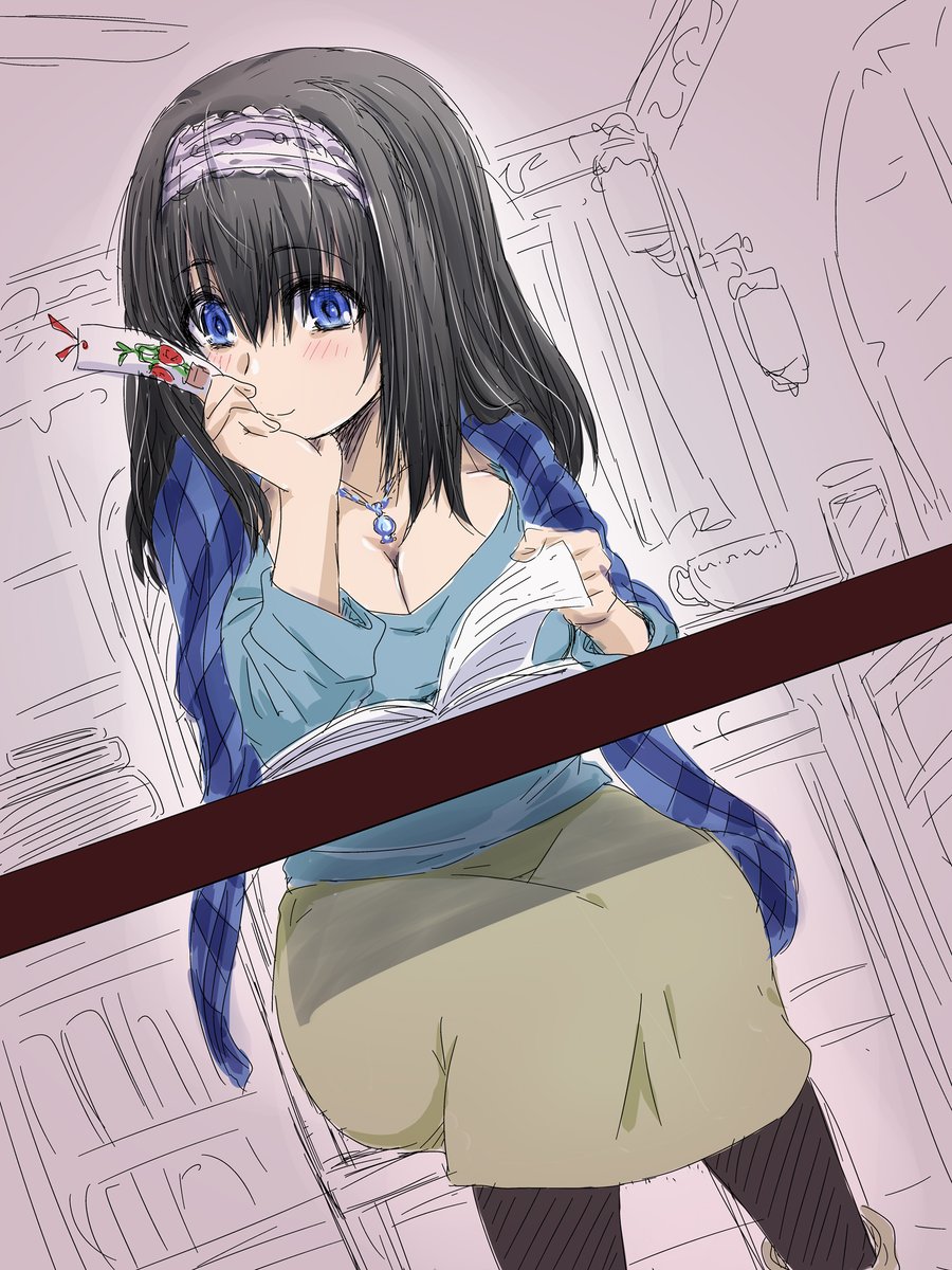 次のページを捲るのが楽しみな文香さん 