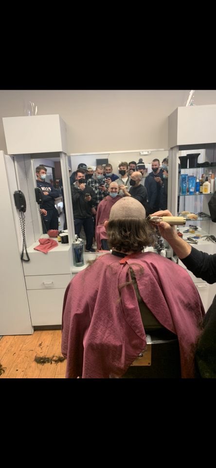 The team has been raising money for the Vs Cancer Foundation to help kids with cancer. 

Last Friday, the Freshmen shaved their heads in support of the campaign! #vscancer