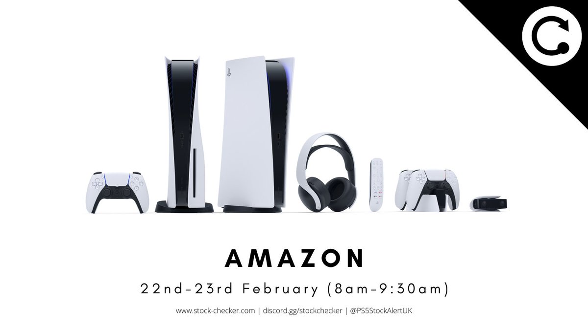 PS5StockAlertUK's tweet photo. Amazon PS5 Restock Predicted for This Week

https://t.co/5Vgsevhod4 https://t.co/xzpqFZ24ku