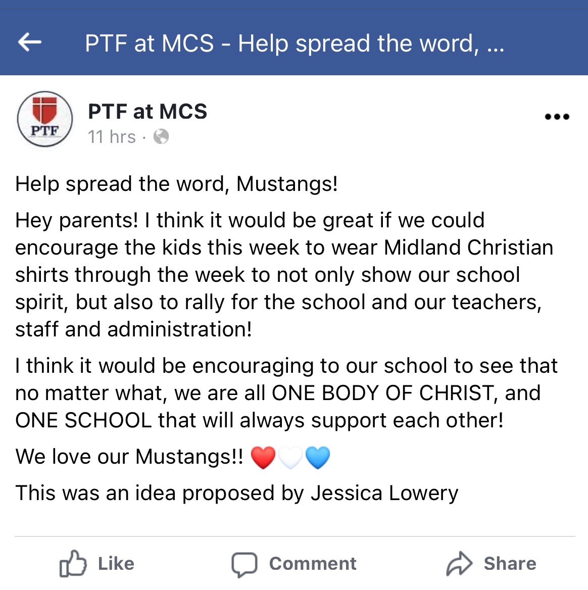 Sorry Mustangs. I’m busy burning my “spirit” clothes. I stand with the victim and the victims family. 

#MidlandChristian #ToneDeaf