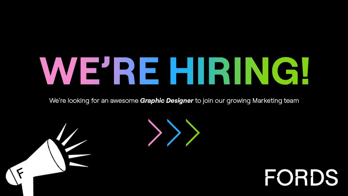 FORDSPackaging's tweet photo. FORDS is looking for a #GraphicDesigner to help further develop our brand, create eye-catching content and revolutionise the way we communicate with our customers.

APPLY HERE: https://t.co/tu6z1WV4Zp

#GraphicDesign #GraphicDesignJobs #GraphicDesignerJobs #DesignJobs https://t.co/xDBxieKKJJ