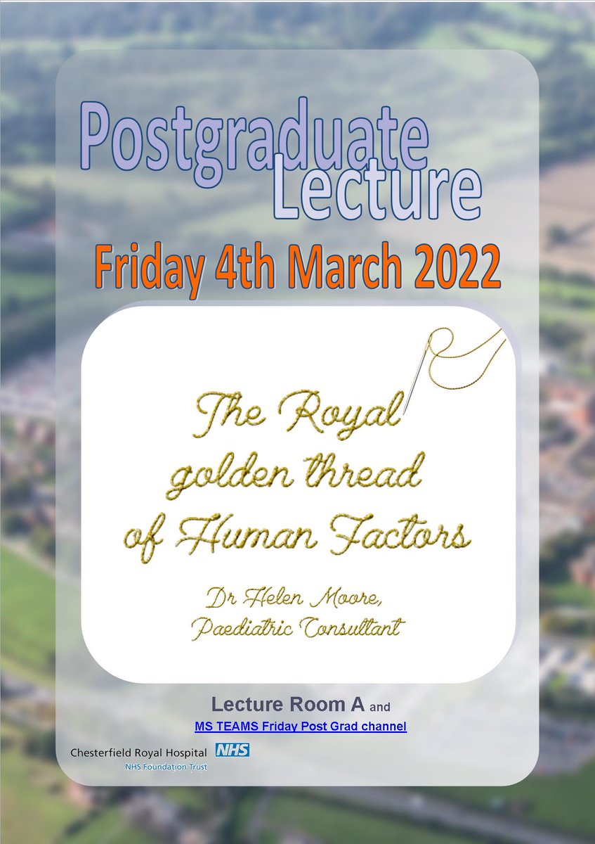 Abi Bosher- Med Staffing & PGME (@abibosher) on Twitter photo #SaveTheDate for the next Friday Post Graduate Lecture 4th March 1-2pm <a href="/royalhospital/">Chesterfield Royal Hospital NHS FT</a> <a href="/HelenMo90678670/">Helen M 💙</a> <a href="/HumanFactorsCRH/">Human Factors Team</a> #SaveTheDate for the next Friday Post Graduate Lecture 4th March 1-2pm <a href="/royalhospital/">Chesterfield Royal Hospital NHS FT</a> <a href="/HelenMo90678670/">Helen M 💙</a> <a href="/HumanFactorsCRH/">Human Factors Team</a>