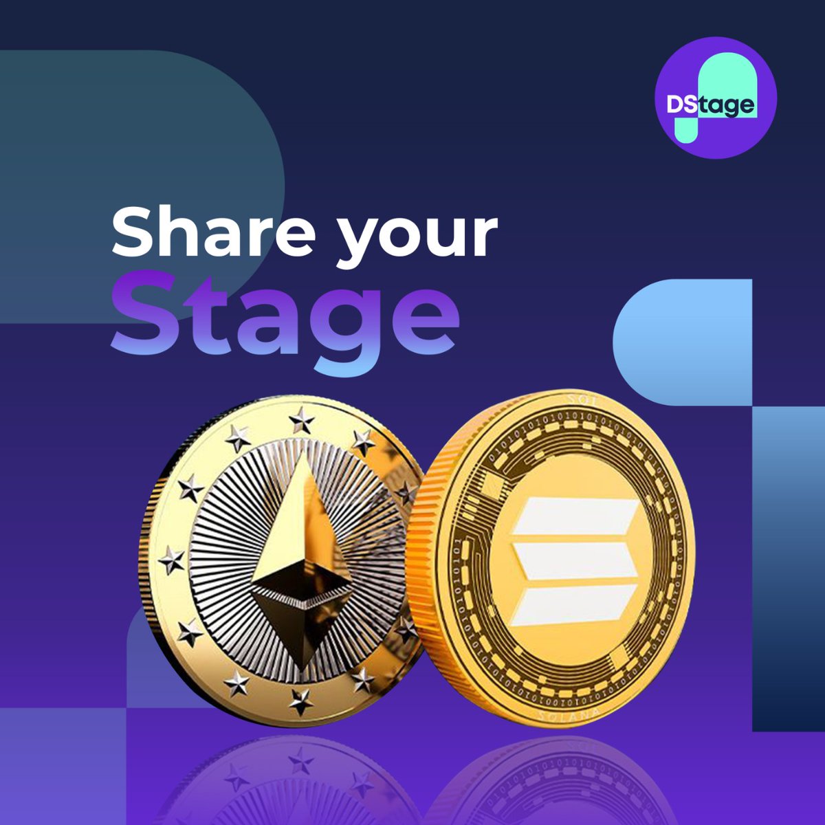 DStageNFT's tweet photo. Ethereum vs. Solana?
Solidity vs. Rust?

🤝Both...

A ⛓multi-chain⛓ solution can unite #NFT projects.

#DStage gives the best of both chains, so you can enjoy wholly customizable #smartcontracts.

Not to mention the lowest costs imaginable.

#TakeCenterStage #DStage #Stagers https://t.co/2lJARmm8jY