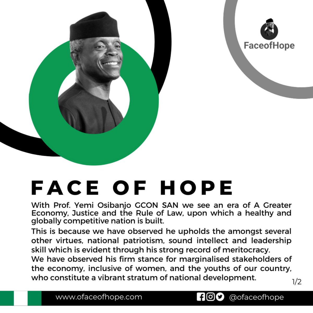 OFaceofHope's tweet photo. #ForWomenandYouth #OneNigeria #HealNigeria #PovertyAlleviation #RuleofLaw #Osinbajo #President2023 https://t.co/TvnjMQ6gO7