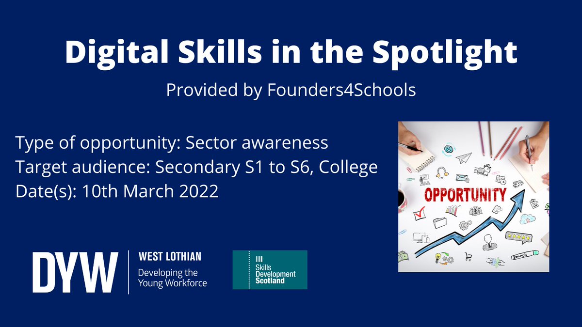 Check out the latest #MarketplaceHighlights in West Lothian! 
There are some brilliant online resources currently available to teachers, find more here: myworldofwork.co.uk/marketplace #dywscot #MarketplaceMondays