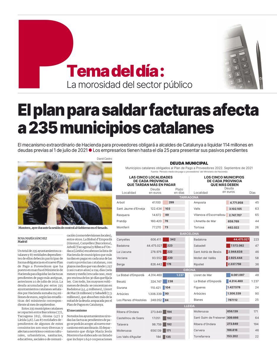 cobramus_com's tweet image. La #morosidad del sector público

@Haciendagob ha puesto en marcha el Plan de Pago a Proveedores, un mecanismo extraordinario para #proveedores de administraciones públicas que tiene el objetivo de #liquidar las #facturas pendientes de pago más antiguas.

Artículo de @elperiodico