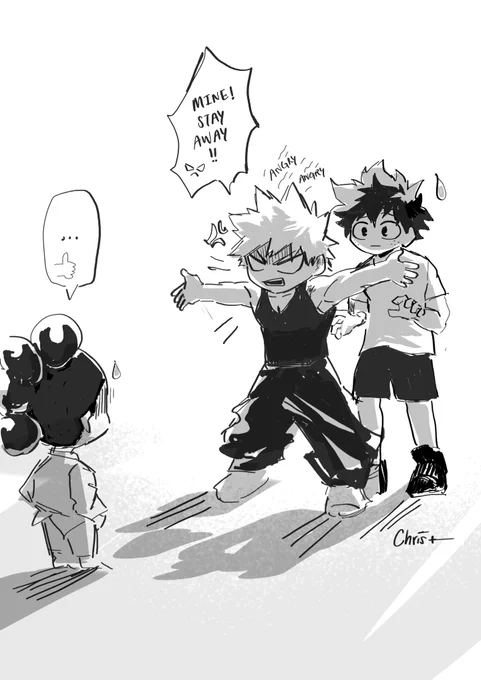 Kacchan will get jealous of anybody...😭 Chp 321 #dkbk #dekubaku #bnha321 #ヒロアカ #出勝 #katsudeku #bakudeku 