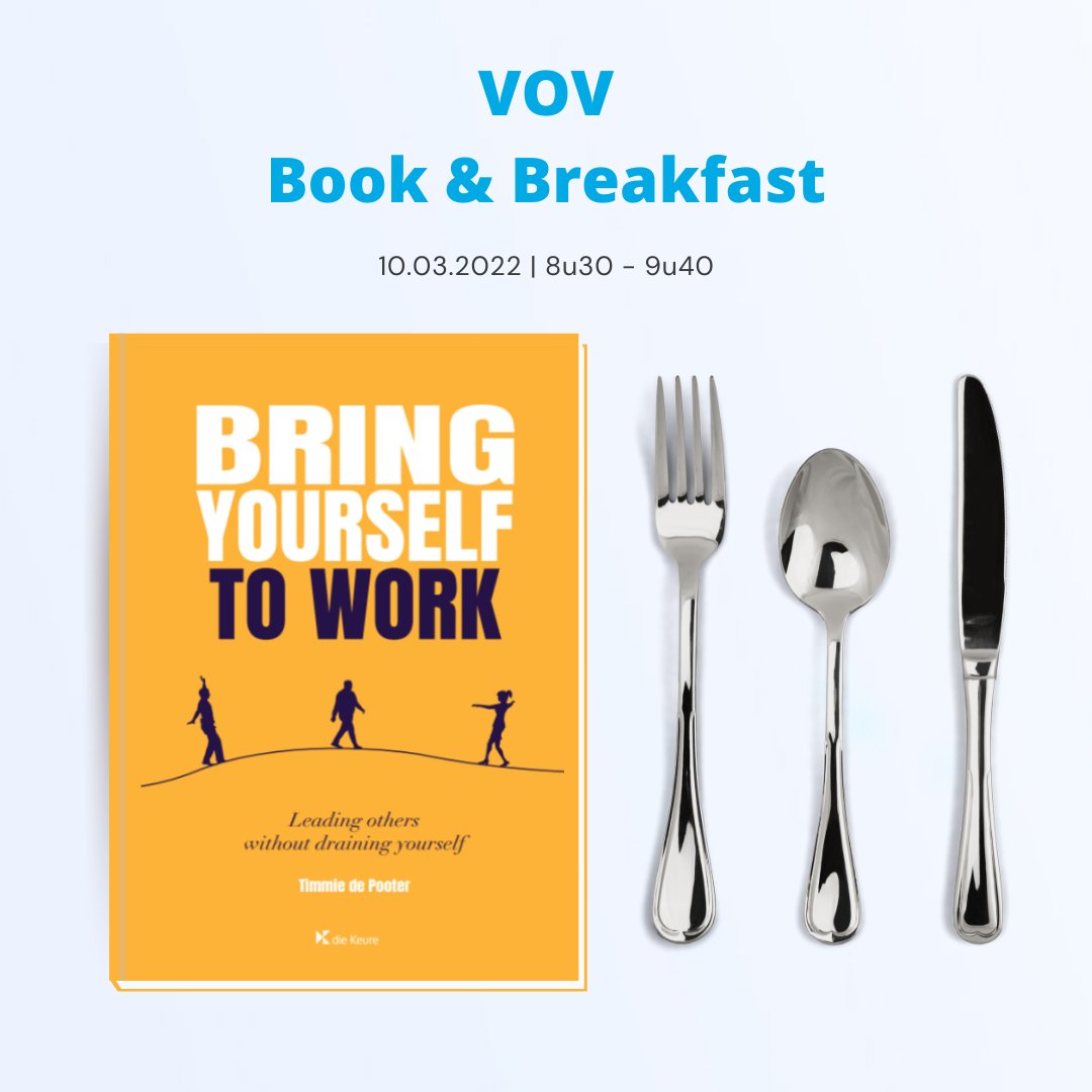 VOV lerend netwerk (@vovnetwerk) on Twitter photo Volg op donderdag 10 maart van 8u30 tot 9u40 de VOV-Book & Breakfast, waarin <a href="/TimmiedePooter/">Timmie de Pooter</a> zijn boek ‘Bring yourself to work’ voorstelt! Inschrijven kan hier 👉 bit.ly/3JumrYe
#vovactiviteiten #netwerken #kennisuitwisseling #lerenenontwikkelen Volg op donderdag 10 maart van 8u30 tot 9u40 de VOV-Book & Breakfast, waarin <a href="/TimmiedePooter/">Timmie de Pooter</a> zijn boek ‘Bring yourself to work’ voorstelt! Inschrijven kan hier 👉 bit.ly/3JumrYe
#vovactiviteiten #netwerken #kennisuitwisseling #lerenenontwikkelen