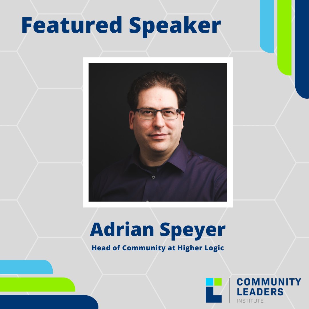 CLI_online's tweet photo. Adrian Speyer will be one of our #SpotlightSpeakers at our #CLIX event! He has spent his career building beautiful, functional communities that enable brands to foster connection w/ their audiences around the globe &amp; is currently the Head of Community at Higher Logic! https://t.co/fw7Hyvibk2