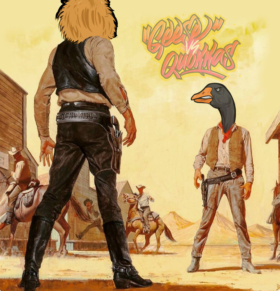 gversusq's tweet photo. “You're out of bullets. And you know what that means - you're s*** outta' luck, goose!”
https://t.co/xrUHXvv7ho
https://t.co/rh6at3S8Bh #geesevsquokkas https://t.co/QuF7jVFVFU
