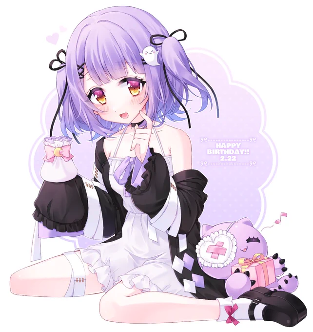 紫宮お誕生日おめでとう～!
デビューして最初のお誕生日!
ふわふわ可愛い天使な紫宮が大好き💭
#紫宮るな生誕祭2022  
#るなぱれっと 