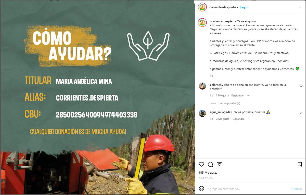 OrdnaelGG's tweet photo. También pueden visitar el perfil de Corrientes Despierta. Allí encontrar la información de manera más directa 

Por favor, los bomberos no dan abasto y si bien las lluvias están ayudando, los daños son demasiados

RT Y FAV TAMBIÉN AYUDAN UN MONTÓN ❤️

https://t.co/xwHXyAUzpQ https://t.co/WGG7rGLC1h