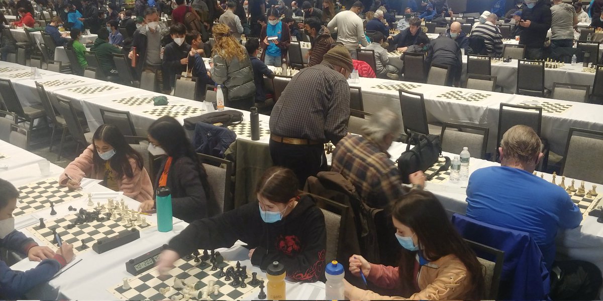 HerMoveNext's tweet photo. USATE Update: Round 5 is underway after an exhausting Sunday night, with Her Team drawing versus a team rated 2026 USCF. The chess competition is expected to be fierce this final day, but the girls came ready to play. #USATE https://t.co/KCr1igRVNx