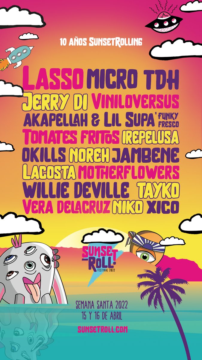 ¡El Festival de música más grande del país está de vuelta: Sunset Roll Festival! - mailchi.mp/produceycomuni…