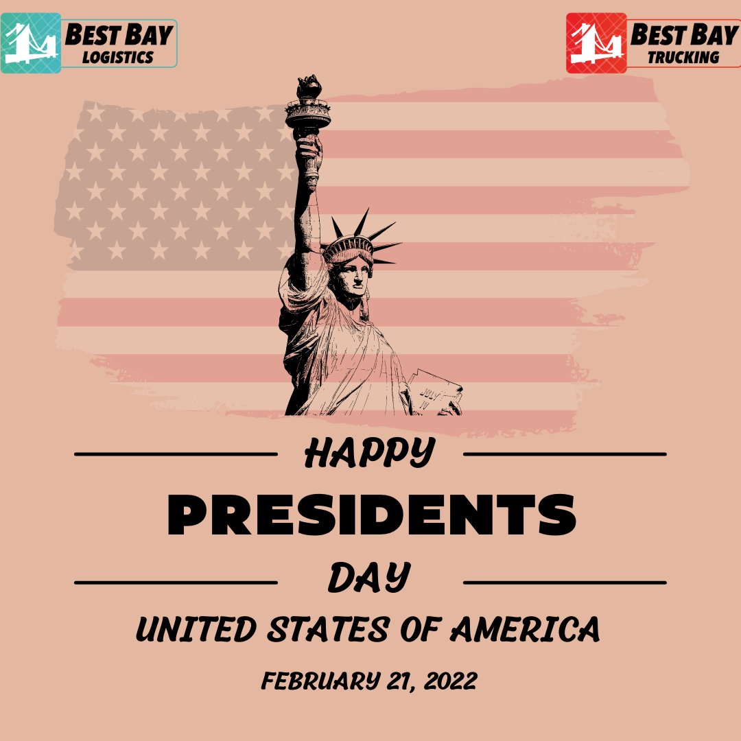 B_B_Logistics's tweet photo. To all U.S. presidents past and present – we salute you.
Happy Presidents Day!

#presidentsday #bestbaylogistics #bestbaytrucking https://t.co/HZzZONT3ZX