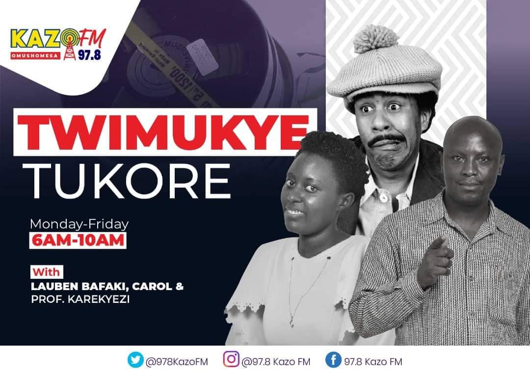 978KazoFM's tweet photo. #Twimukye_Tukore
From 6 to 10 am
Hard work takes you closer to your destiny, the same way Tuesday does. Today will be much better because yesterday was good. 

@KatusiimeCarol5, #Bafaki and #Prfo. Karekyezi urge you not to put so much effort into the past, focus on today's work. https://t.co/Baz0YYF1in
