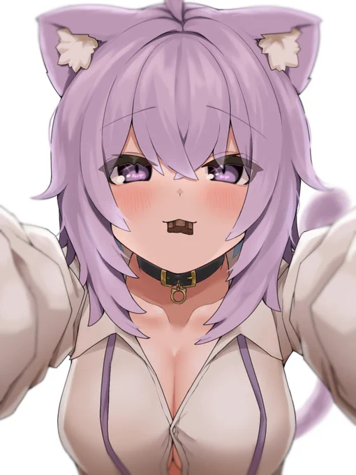 「くち、あけて?」
 #絵かゆ 