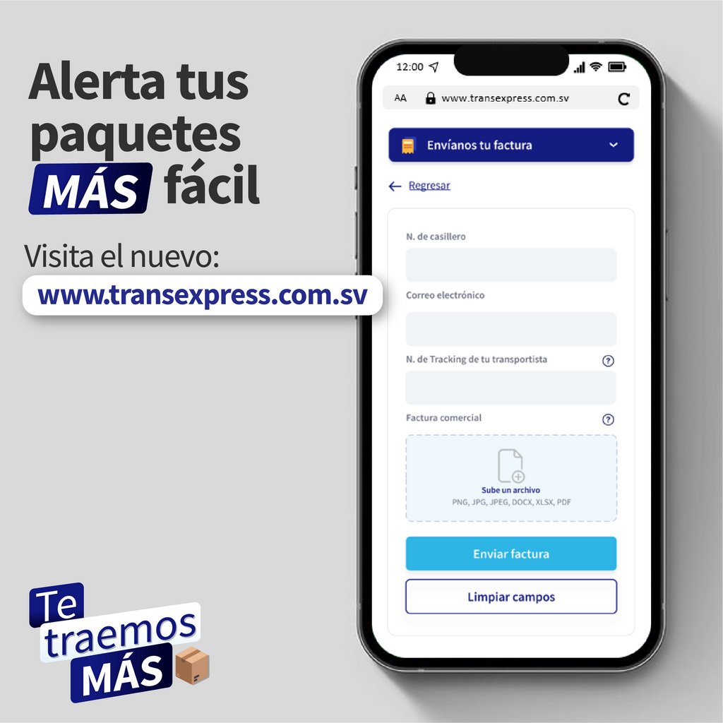 ¡Ahora Trans-Express es mucho MÁS fácil de usar! 🧾🎉

👉🏼 transexpress.com.sv