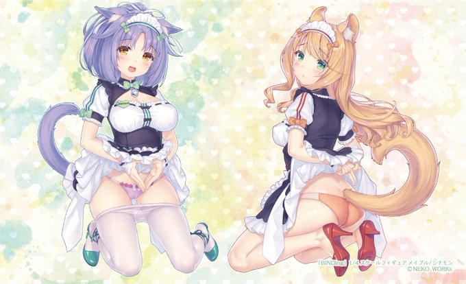 本日、2月22日はネコぱらの日です！！！！！1/4フィギュア メイプル＆シナモンもよろしく😺#NEKOPARA #猫の日