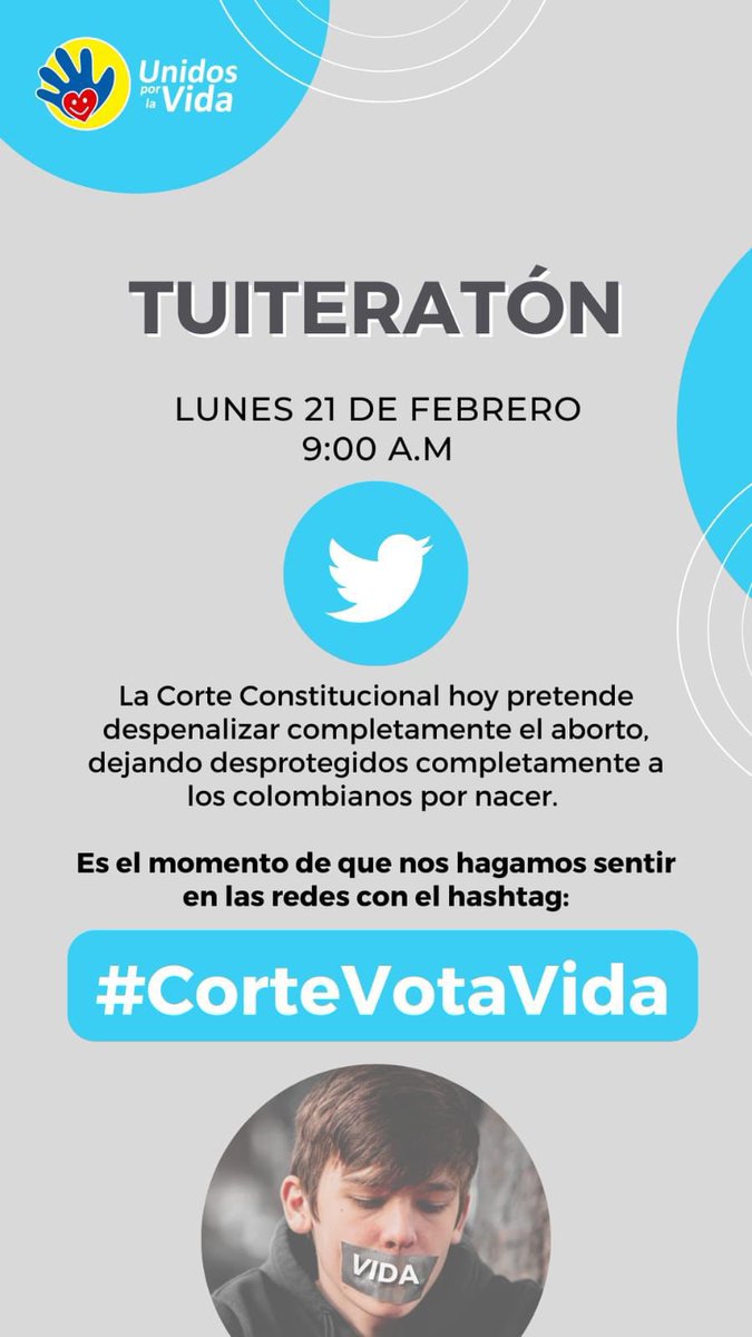 naty_pabon's tweet photo. No al aborto #cortevotavida https://t.co/2QnbzZuC6H