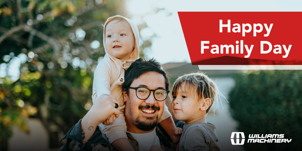 Williams_Mach's tweet photo. Happy Family Day! We will be closed on Monday, Feb 21 and back with regular hours on Tuesday, Feb 22. #BCFamilyDay2022 #FamilyDayLongWeekend #WilliamsMachinery https://t.co/bREq3RhmxU