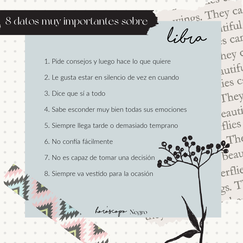 8 datos muy importantes sobre #Libra ✨🔮✨ #horoscoponegro