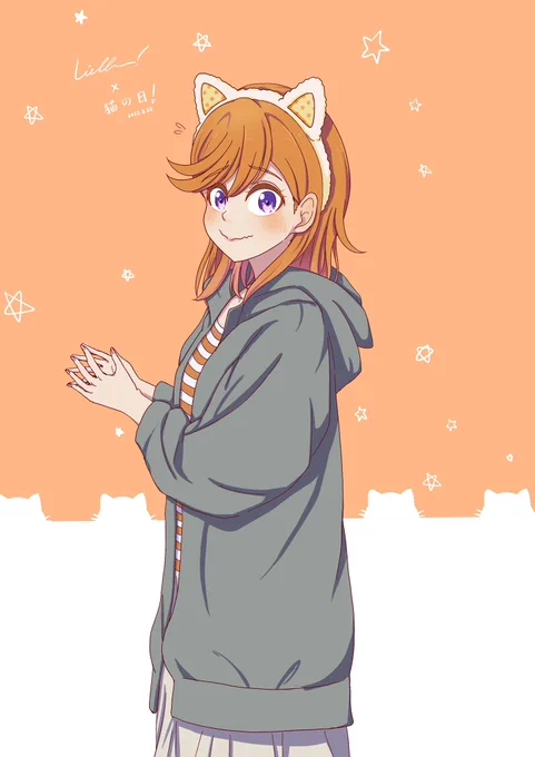 今日は #猫の日 らしいですよ!澁谷かのんさん!!!可愛いね☺️!! #Liella応援 