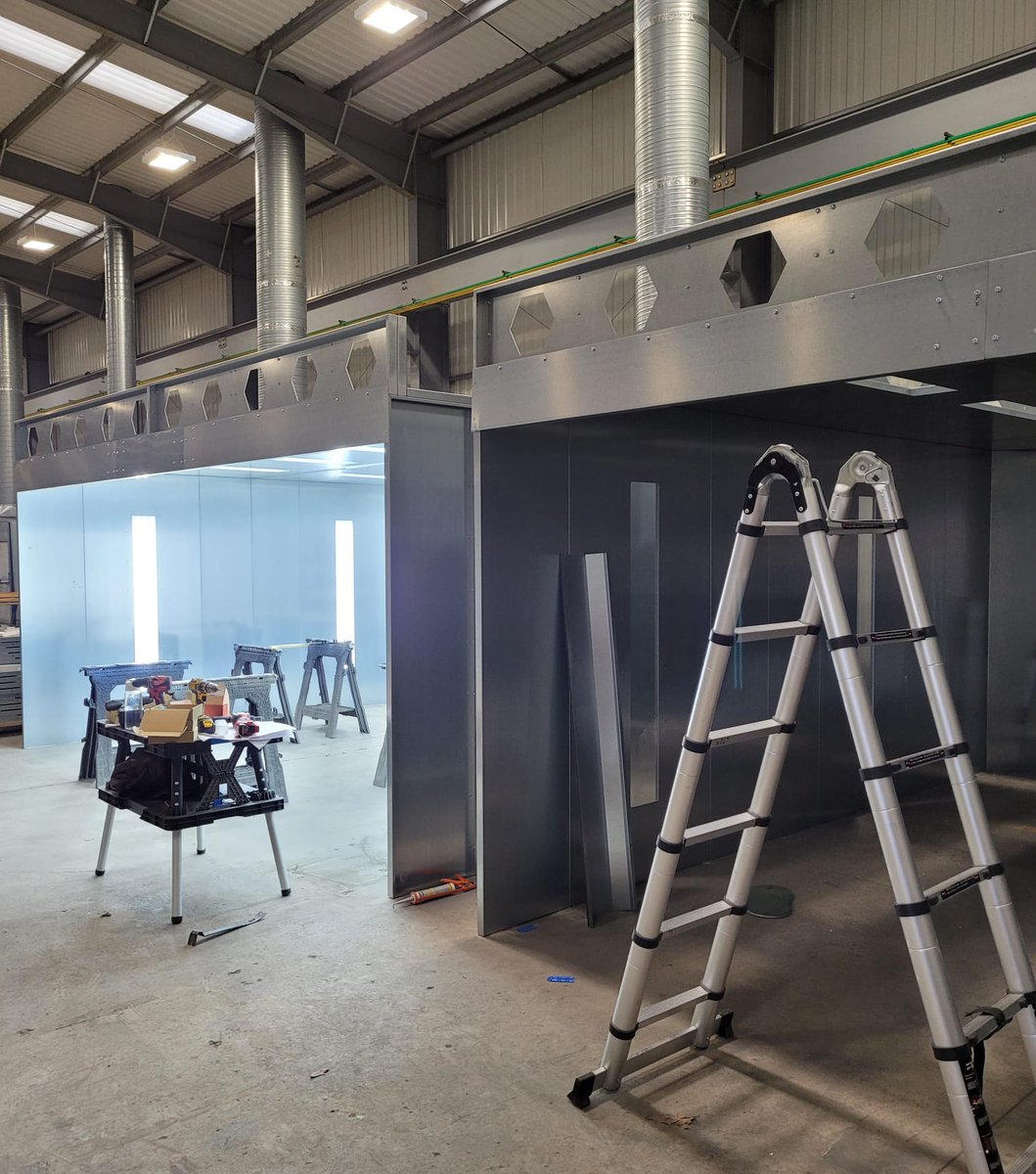 RegaLead's tweet photo. After a great training day with @Schubertsltd last week, Chris Walsh is getting some hands on experience with their team, upgrading a mutual customer's spray facility. https://t.co/FOsnblTcKU