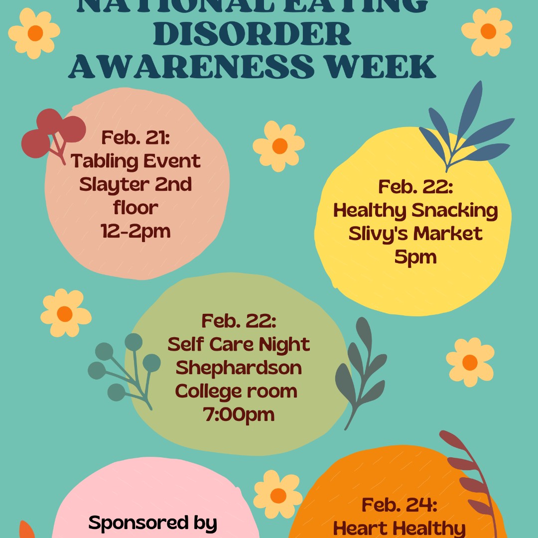 DUWellness's tweet photo. NEDA Week on campus. 
https://t.co/DjUKGIT1Bw #NEDAwareness https://t.co/EUyE7AhT6j