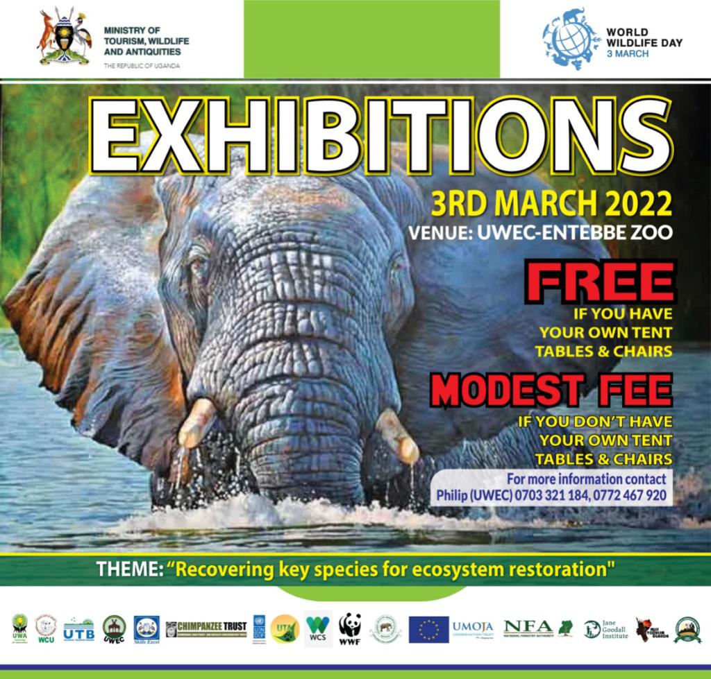 NOTICE: This year Uganda will join the rest of the world to celebrate world wildlife day on 3rd March 2022 under the theme: “Recovering Key Species For Ecosystem Restoration”. The national celebrations are to be held at the <a href="/UWEC_EntebbeZoo/">UWEC</a>. #WorldWildlifeDay #RecoverKeySpecies