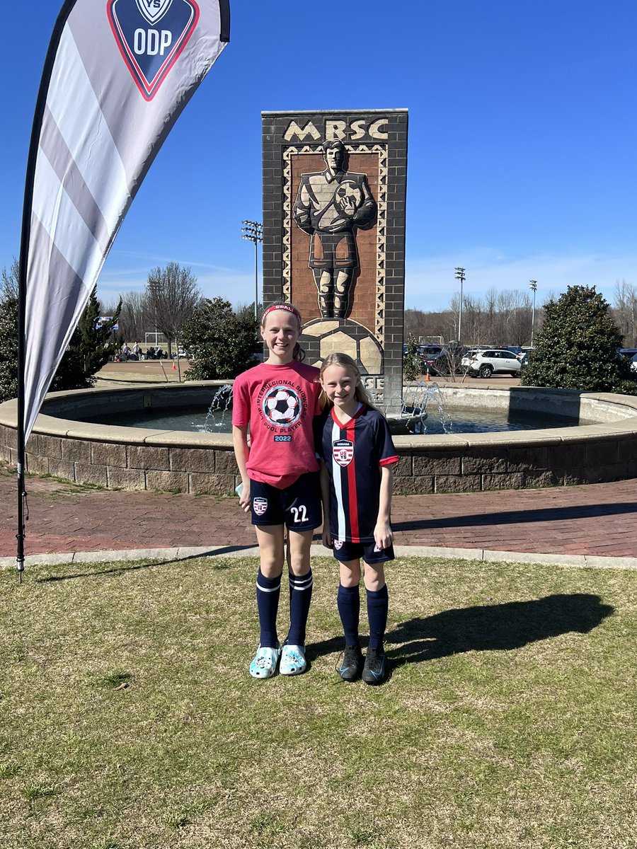 sgemerek's tweet photo. @IndianaODP Sisters representing 2009 and 2011 teams in Memphis. It’s been a great weekend of awesome soccer! https://t.co/XQp8rAogA7