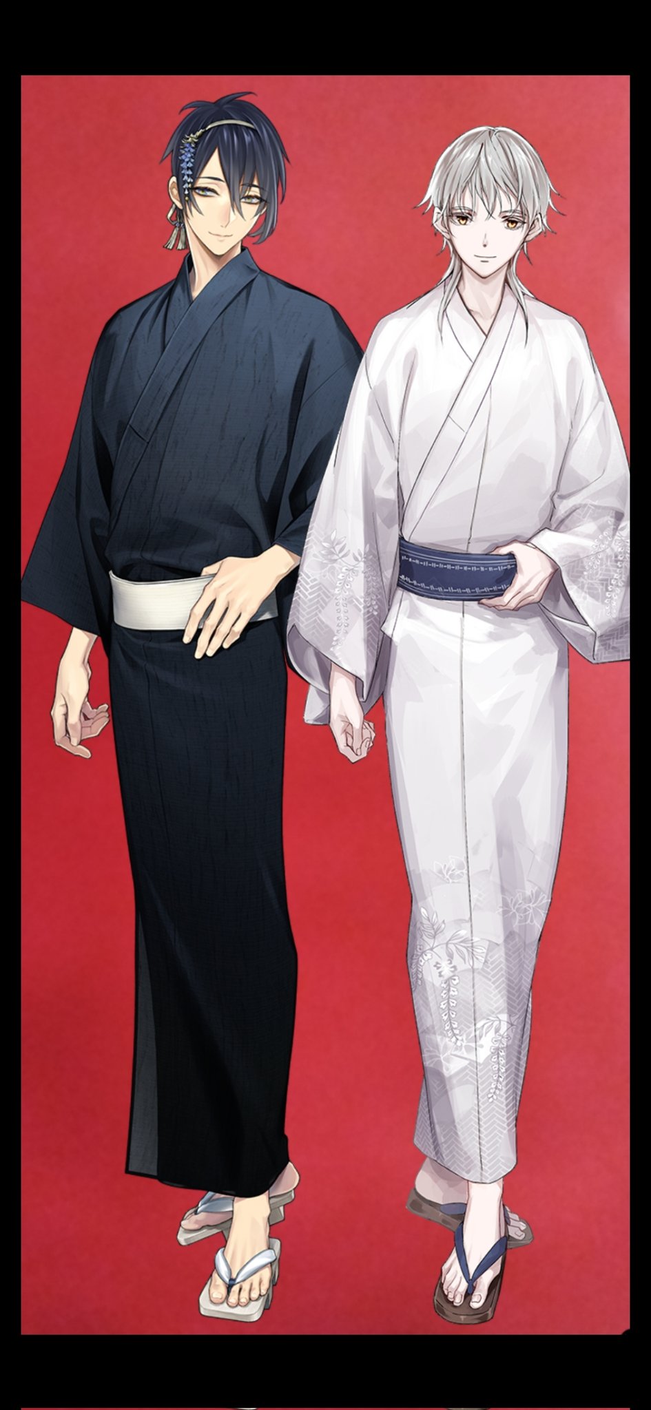 ついに『刀剣乱舞』三日月宗近と小狐丸の軽装姿が公開！ 実装日