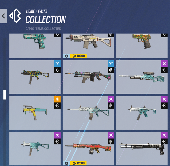 The bravo packs will include the black ice skins for shields &amp; new weapons