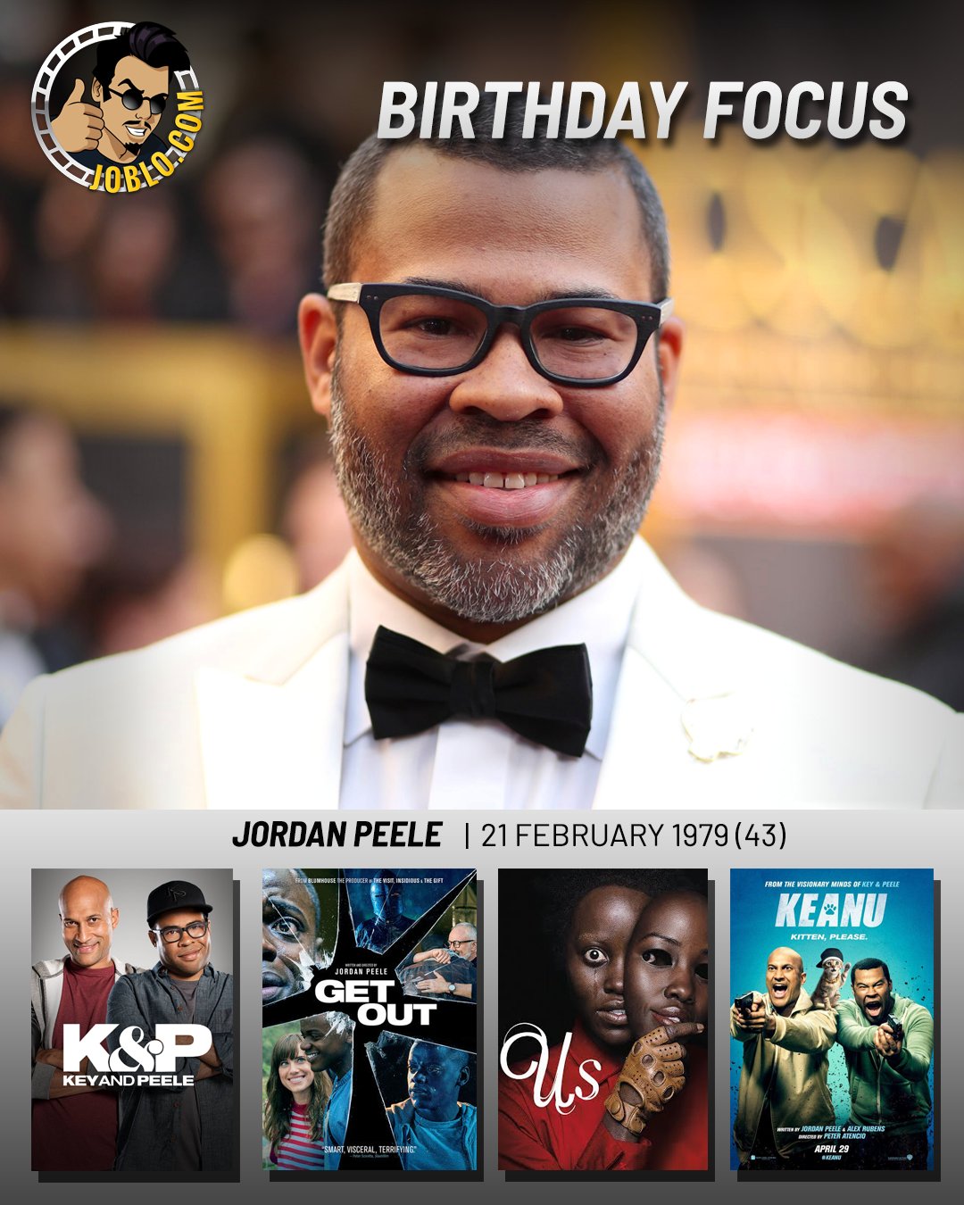 Wishing Jordan Peele a very happy 43rd birthday! 