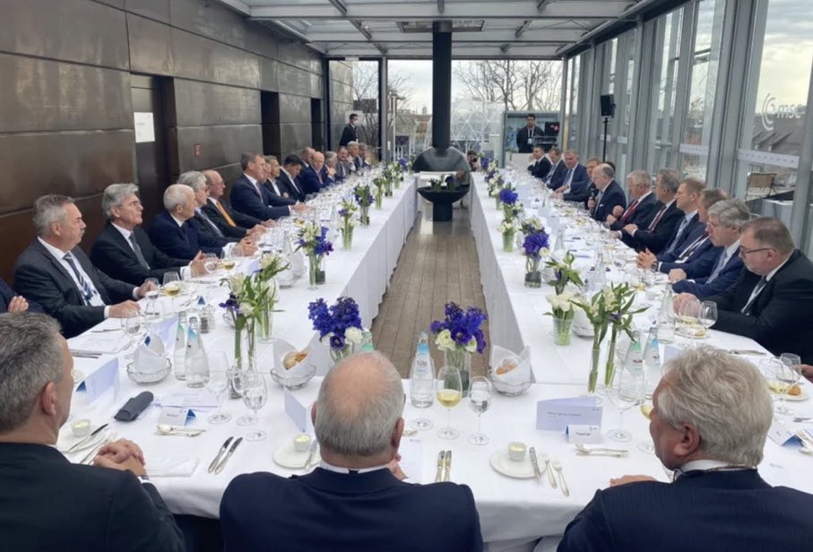 marwilliamson's tweet photo. This is who got together in Munich this weekend to discuss what to do about Ukraine. The picture will appear almost inconceivable to future generations. https://t.co/ktPH4liGcK